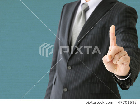 Businessman to pose by hand Businessman to pose by hand 47701685