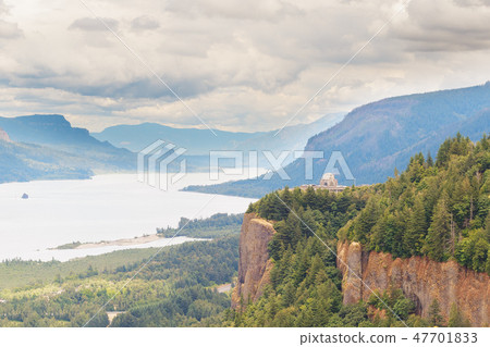 View of Crown Point and the Vista House 47701833