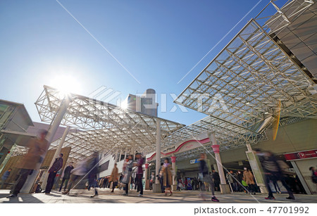Kawasaki cityscape in Japan View of sunlight and Shinyurigaoka station 47701992