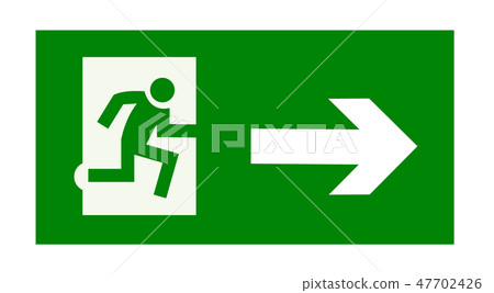 exit emergency sign exit emergency sign 47702426