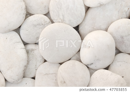 Close up natural white pebbles, stone gravel Close up natural white pebbles, stone gravel 47703855