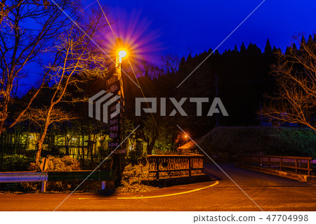 Night view of Ubuyama Onsen [Ubuyama Village, Aso-gun, Kumamoto] 47704998