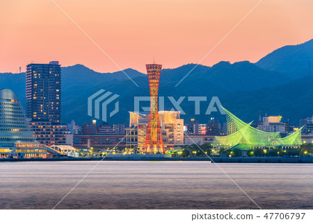Kobe, Japan skyline at the port Kobe, Japan skyline at the port 47706797