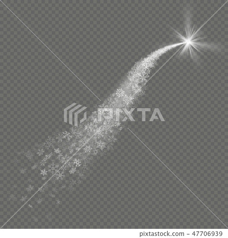 Light trace effect stars bursts with snowflakes isolated on transparent background. Glittering Light trace effect stars bursts with snowflakes isolated on transparent background. Glittering 47706939