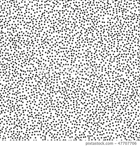 Pointillism middle density seamless dots pattern. Abstract monochrome halftone. Just drop to 47707706