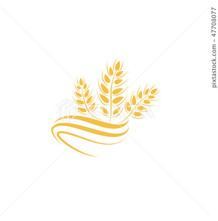 Wheat icon agriculture farm logo natura grain sign - Stock Illustration  [47708077] - PIXTA