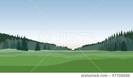 Rural landscape. Countryside skyline background 47708086