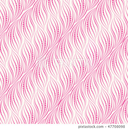 Wavy line dot tile pattern Abstract Floral texture - Stock Illustration ...
