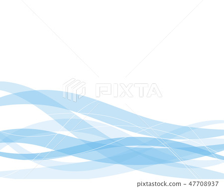Blue line wave concept abstract vector background 47708937