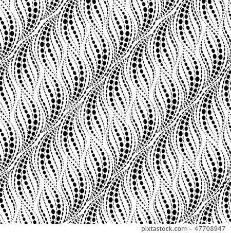 Wavy line dot pattern Abstract seamless background - Stock Illustration ...