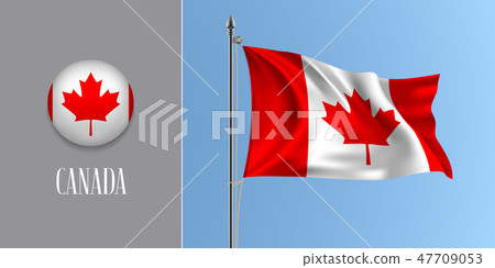 Canada waving flag vector illustration - Stock Illustration [47709053 ...