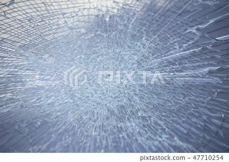 Cracked glass texture background. 47710254