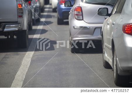 There is heavy traffic.Transportation concept. There is heavy traffic.Transportation concept. 47710257