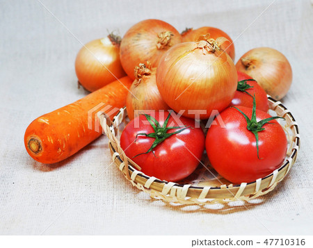 Organic materials (onions, carrots & tomatoes: natural texture) Organic materials (onions, carrots & tomatoes: natural texture) 47710316