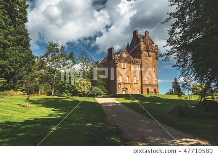 Path to the ancient castle. Northern Ireland. 47710580
