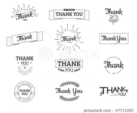 Thank you sign. 47711085