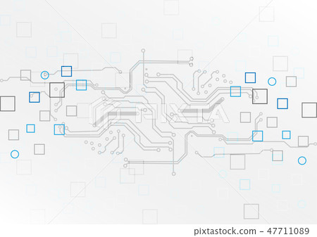 Abstract circuit with shape concept background Abstract circuit with shape concept background 47711089