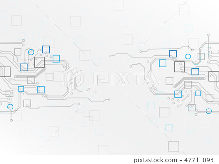 Abstract circuit with shape concept background Abstract circuit with shape concept background 47711093