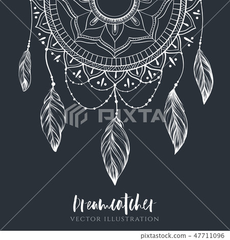 Dreamcatcher with feathers Dreamcatcher with feathers 47711096