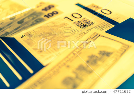 Economy trends virtual digital currency abstract finance background. Bitcoin cryptocurrency concept. Economy trends virtual digital currency abstract finance background. Bitcoin cryptocurrency concept. 47711652