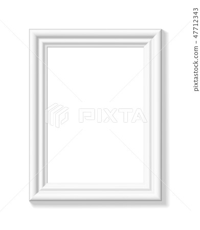 White picture frame. Portrait orientation White picture frame. Portrait orientation 47712343