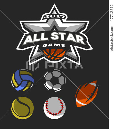 All star game logo, emblem. All star game logo, emblem. 47712812