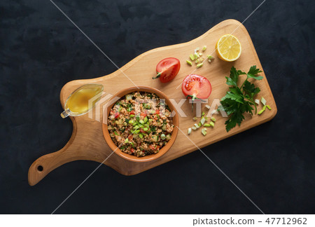 Tomato Couscous Salad. Mediterranean diet cuisine 47712962