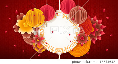 Lunar new year design background Lunar new year design background 47713632