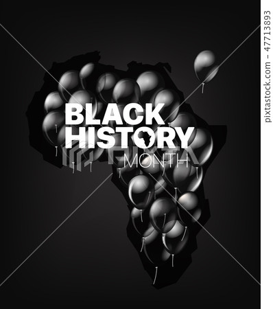 Black History Month greeting card Black History Month greeting card 47713893