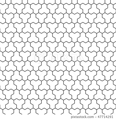 Seamless pattern based on Japanese ornament Kumiko Seamless pattern based on Japanese ornament Kumiko 47714291