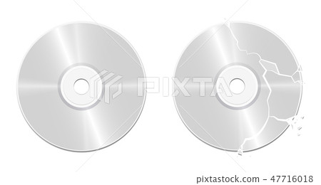 Broken Damaged Intact CD Compact Disc Broken Damaged Intact CD Compact Disc 47716018