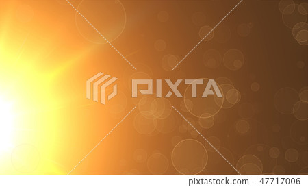 Refraction of light of warm sun - rays, sky and flying particles, modern abstract background 47717006