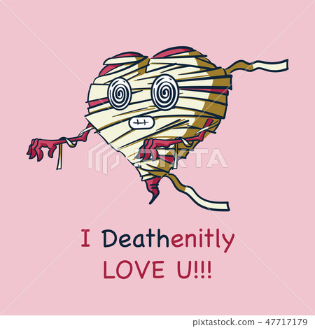 Smiling mummy heart greating card. St Valentines Smiling mummy heart greating card. St Valentines 47717179