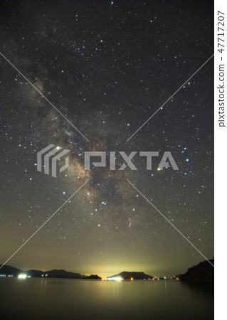 The Milky Way Galaxy flowing through Shinomi in Setouchi The Milky Way Galaxy flowing through Shinomi in Setouchi 47717207