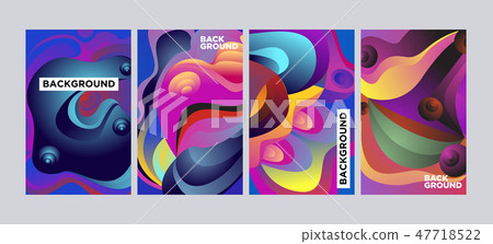 Vector Abstract 3D Colorful Gradient Geometric Cur Vector Abstract 3D Colorful Gradient Geometric Cur 47718522