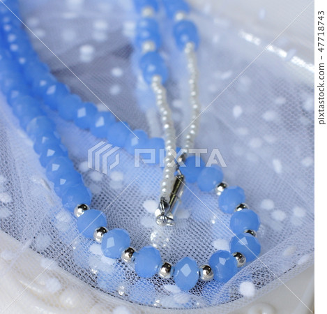 Glass beads necklace (handmade) Glass beads necklace (handmade) 47718743