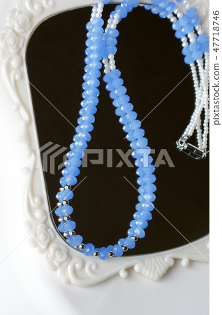 Glass beads necklace (handmade) Glass beads necklace (handmade) 47718746