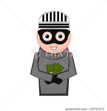 Happy thief cartoon Happy thief cartoon 47720172