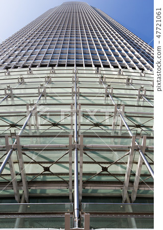 Abstract Windows Glass Fragment of Building 47721061
