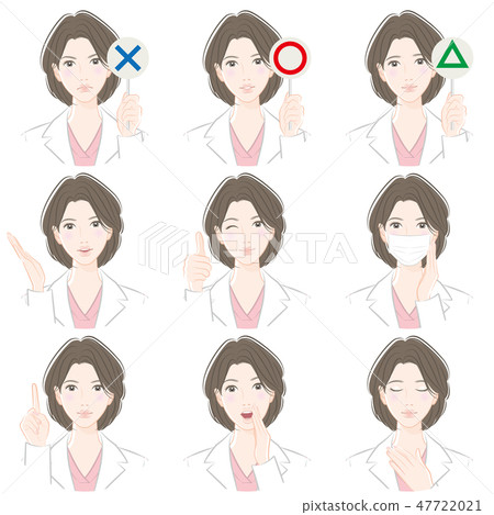 醫生的各種面部表情 47722021