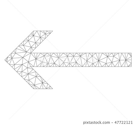 Mesh Vector Arrow Left Icon 47722121