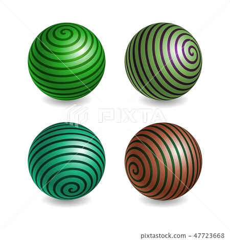 Realistic sphere isolated Realistic sphere isolated 47723668