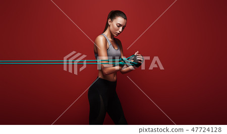 Never Let Good Enough Be Enough Sportswoman Stock Photo