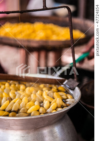 Sericulture Thai silk making in Countryside 47724854