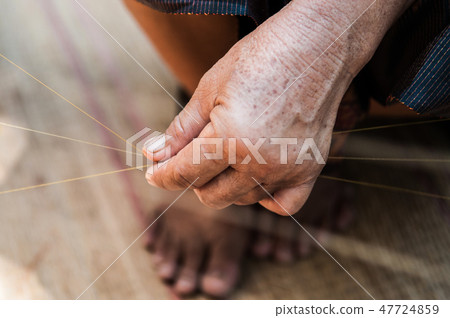 Sericulture Thai silk making in Countryside Sericulture Thai silk making in Countryside 47724859