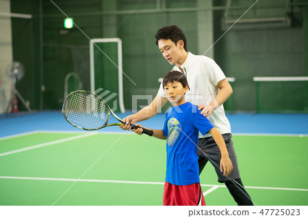 網球學校體育俱樂部孩子教室圖像 47725023