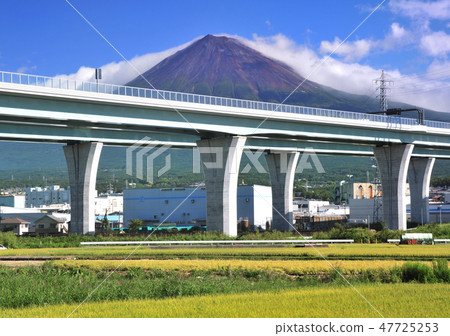 新富士高架橋和富士山6620 47725253