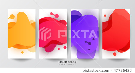 Dynamic plastic liquid gradient waves banner Dynamic plastic liquid gradient waves banner 47726423