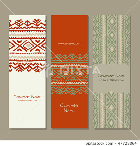 Banners design, folk ornament Banners design, folk ornament 47728864