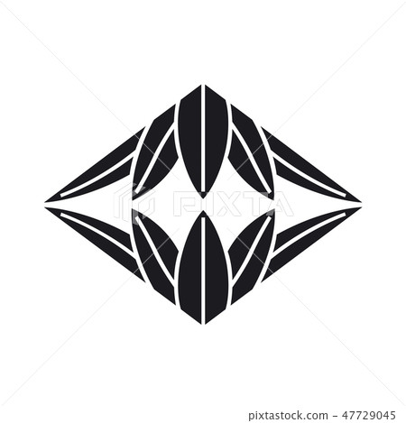 Crest bamboo grass 47729045